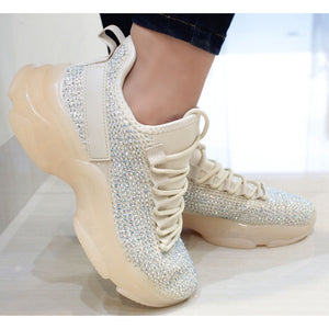 CHUNKY SNEAKERS BEIGE CON PIEDRAS (MOD FREYA)