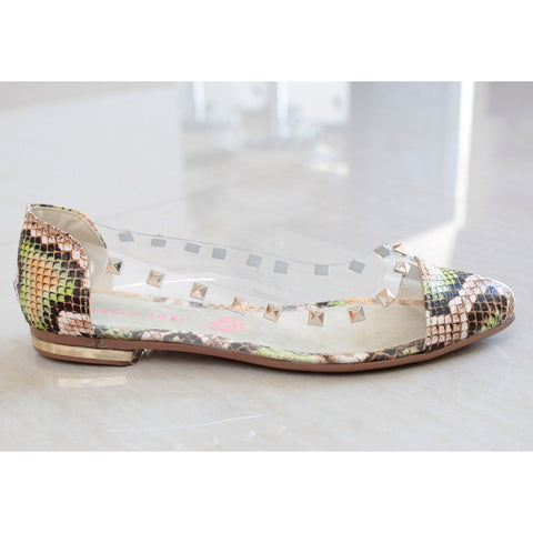 BALLERINA TRANSPARENTE/ANIMAL PRINT CON ESTOPEROLES (MOD MICARP)