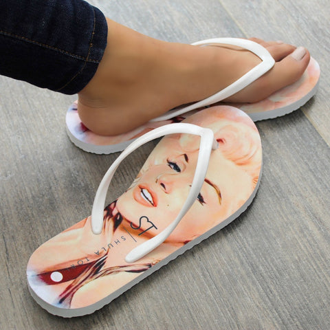 SANDALIA FLIP FLOP ESTAMPADO ROSTRO (MOD MONA)