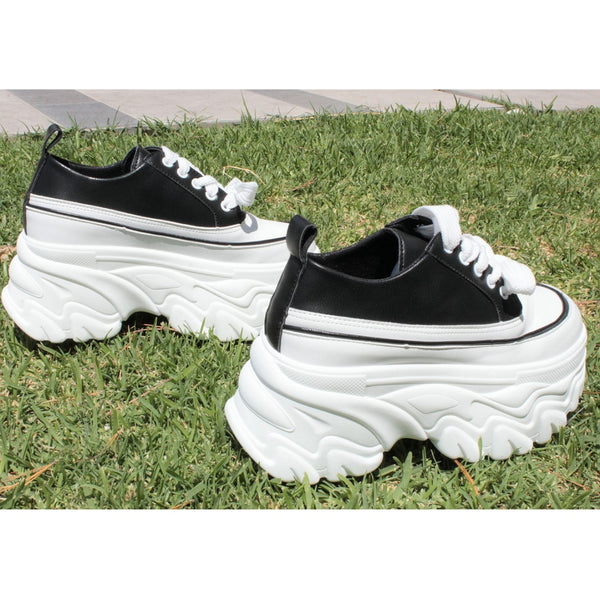 CHUNKY SNEAKERS NEGRO/BLANCO (MOD VANESSA)
