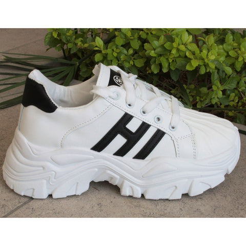CHUNKY SNEAKERS BLANCO/NEGRO (MOD ZARAI)