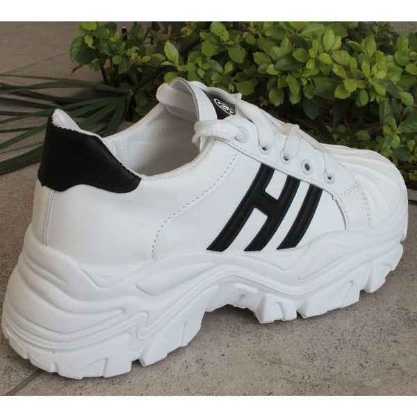 CHUNKY SNEAKERS BLANCO/NEGRO (MOD ZARAI)